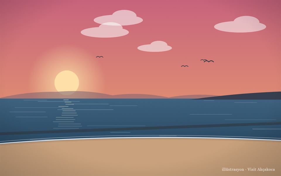شاطئ أيازلي (رسم توضيحي)
