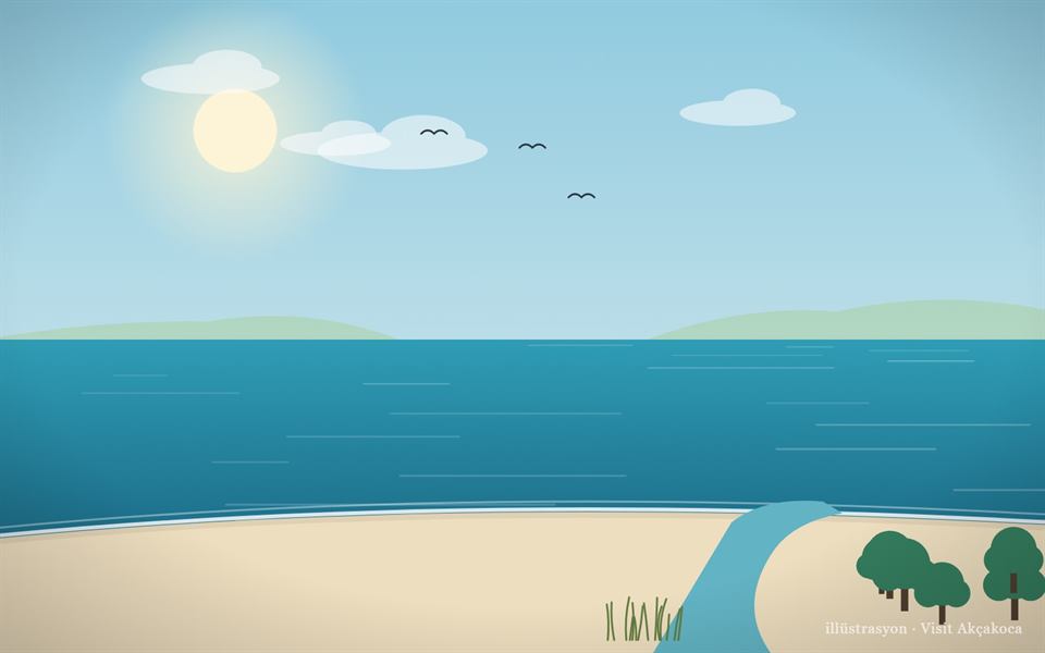 شاطئ تشاي أغزي (رسم توضيحي)